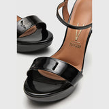 Vizzano 6292-200 High Heel Platform Sandal in Black Patent
