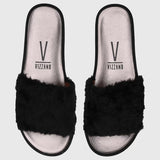 Vizzano 6363-137 Slip-on Fluffy Flat in Black