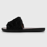 Vizzano 6363-137 Slip-on Fluffy Flat in Black