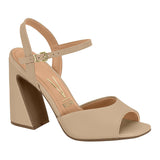 Vizzano 6403-203 Block Heel Sandal in Beige Napa