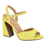 Vizzano 6403-203 Block Heel Sandal in Sicilian Yellow Napa