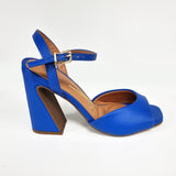 Vizzano 6403-203 Block Heel Sandal in Cobalt Blue Napa