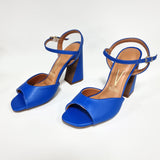 Vizzano 6403-203 Block Heel Sandal in Cobalt Blue Napa