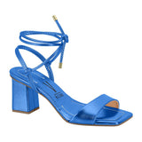 Vizzano 6455-209 Strappy Block Heel Sandal in Metallic Cobalt Blue