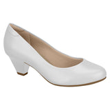 Modare 7005-600 Low Heel Comfort Pump in White Napa