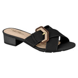 Modare 7136-110 Low Heel Slip-on Sandal in Black