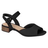 Modare 7169-107 Low Heel Sandal in Black Napa