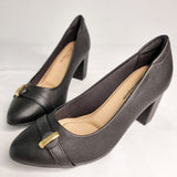 Modare 7377-103 Block Heel Pump in Black