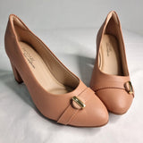 Modare 7377-103 Block Heel Pump in Nude