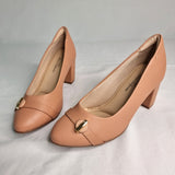 Modare 7377-103 Block Heel Pump in Nude