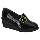 Modare 7383-103 Wedged Loafer in Black Patent