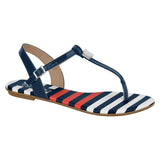 Beira Rio 8237-1300 Flat Sandal in Navy