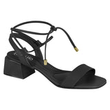 Beira Rio 8423-218 Strappy Low Heel Sandal in Black