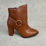 Beira Rio 9043-134 Block Heel Ankle Boot in Pine