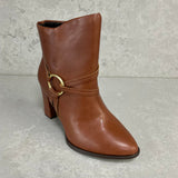 Beira Rio 9043-134 Block Heel Ankle Boot in Pine