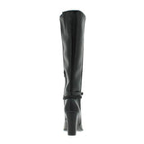 Beira Rio 9043-136 Block Heel Knee High Boot in Black Napa