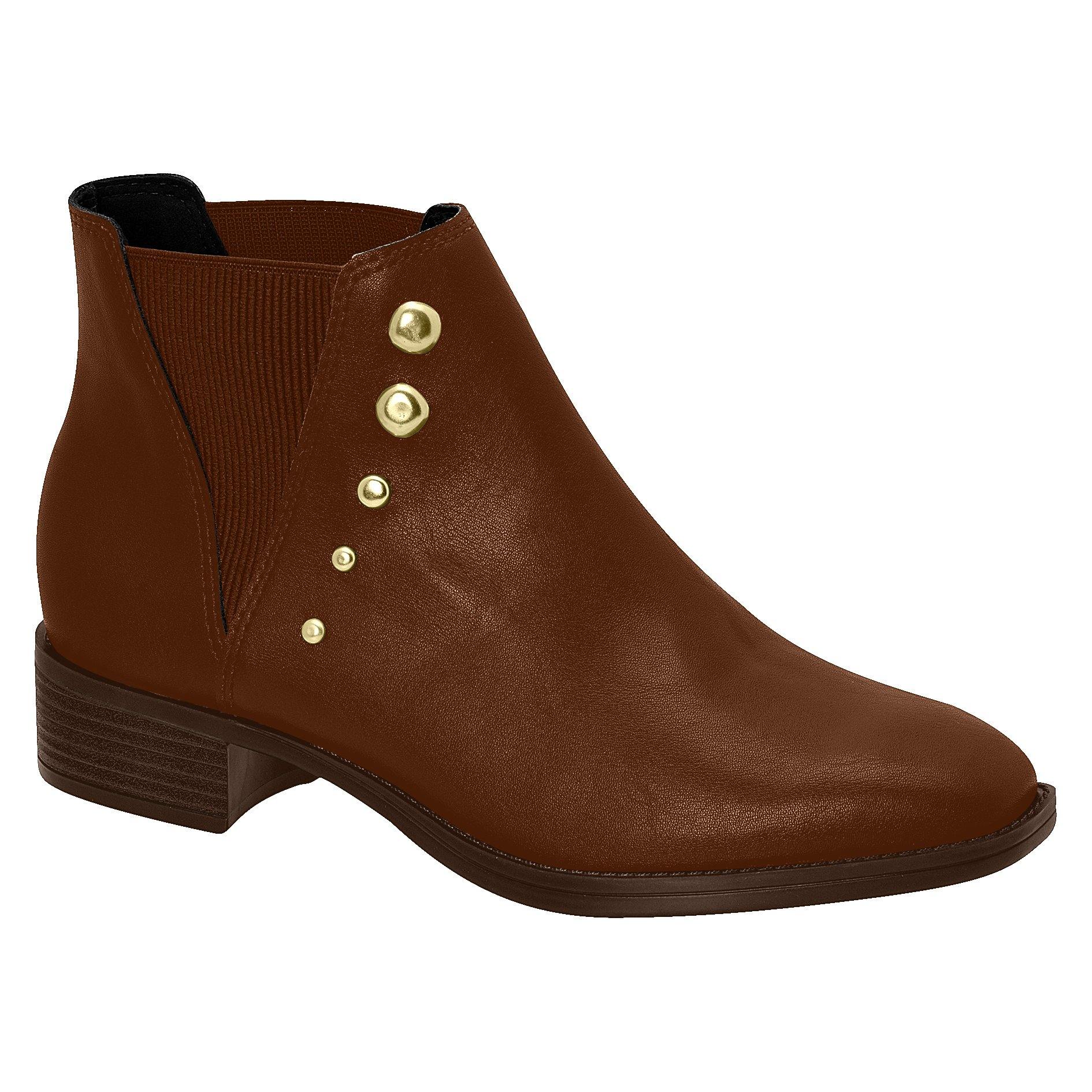 Beira Rio 9072-101 Round Toe Flat Ankle Boot in Pine Napa - Charley Boutique