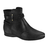 Beira Rio 9073-105 Flat Ankle Boot in Black Napa