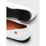 Vizzano 1206-262 Pointy Toe Flat in White Napa
