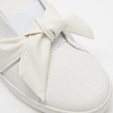 Vizzano 1214-298 Bowtie Sneaker in White Napa