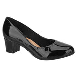 Beira Rio 4777-309 Low Heel Pump in Black Patent